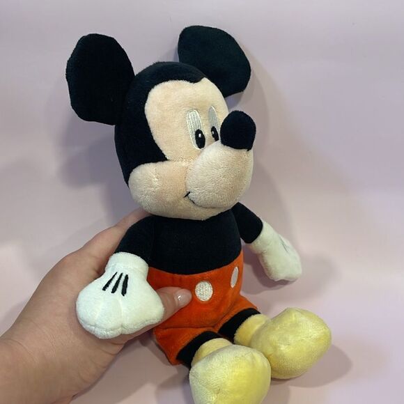 Disney Baby Mickey Mouse Rattle/Crinkle Baby Toy Good Used Condition 11.5” long - Picture 6 of 8